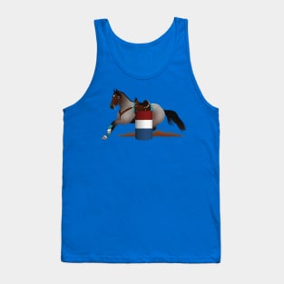 Bay Roan Barrel Racer - Equine Rampaige Tank Top